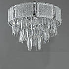 Сучасна кришталева люстра на 5 ламп Е14 колір каркасу хром D-438-400CH, фото 2