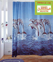 Вінілова шторка для ванної кімнати Shower curtain, розмір 180х180 див.