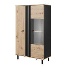 Вітрина низька у вітальню з ЛДСП та МДФ 2D1W/90 Madis (Kadis) Perfect Home