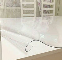 Мягкое стекло Прозрачная силиконовая скатерть на стол Soft Glass Защита для мебели 1.5х1.0 м (Толщина 1.5мм)