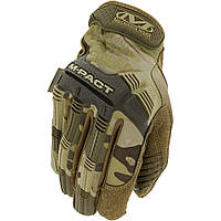 Перчатки тактические MECHANIX "M-PACT® MULTICAM GLOVES", военные сенсорные перчатки мультикам с костяшками