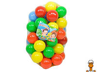 Кульки для сухих басейнів, 70 мм, дитяча іграшка, віком від 2 років, MToys 16026