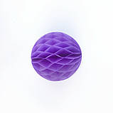 Куля соти паперова 15 см бузковий, фото 2