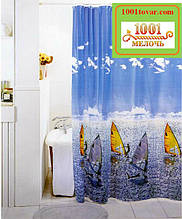 Вінілова шторка для ванної кімнати Shower curtain, розмір 180х180 див.