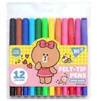 Фломастери YES Line Friends 12 кол