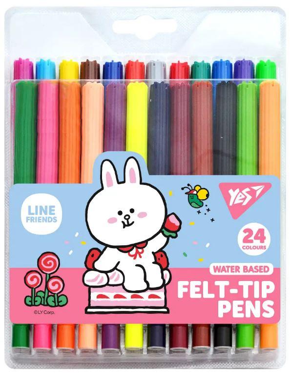 Фломастери YES Line Friends 24 кол