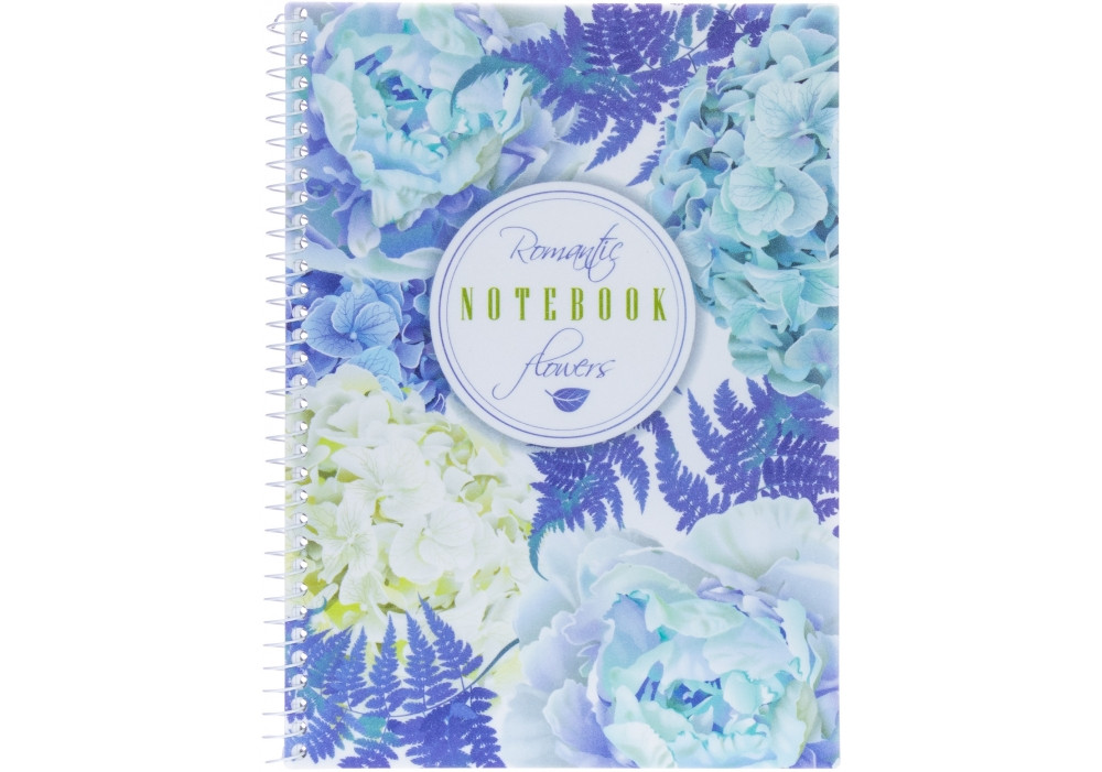 Зошит А5 80арк., в клітинку, на спіралі, пластикова обкладинка Economix Spring Mood 2