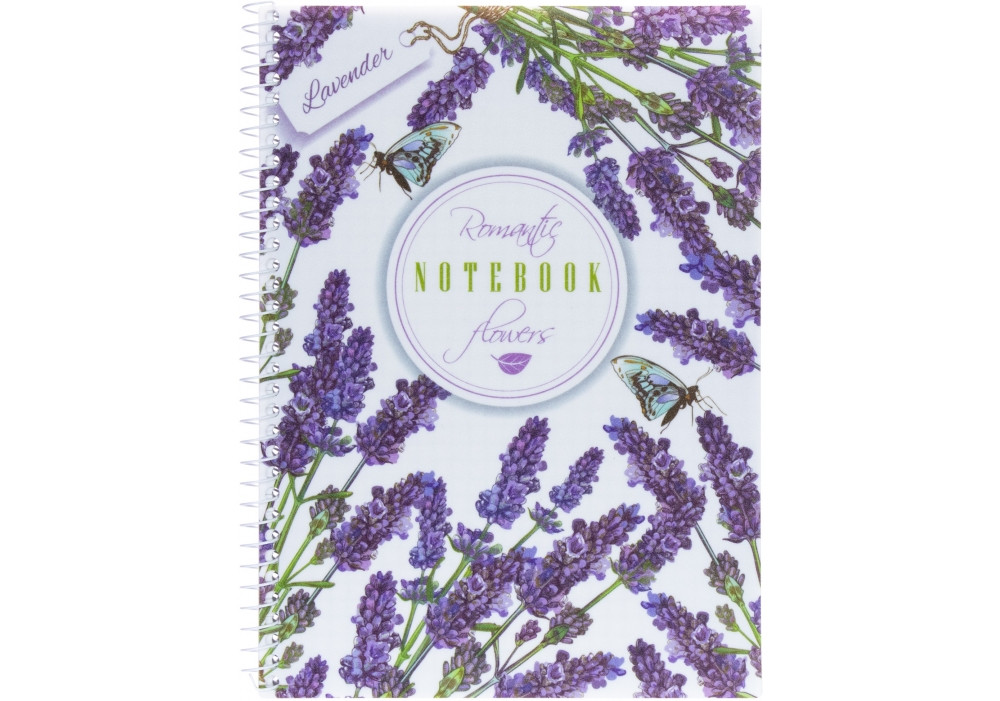 Зошит А5 80арк., в клітинку, на спіралі, пластикова обкладинка Economix Spring Mood 1