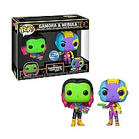 Фигурка Фанко Поп Funko Pop Guardians of the Galaxy Gamora & Nebula Стражи Галактики Гамора и Небула 10 см 2P