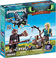 Набір Playmobil 70040 DreamWorks Dragons, Конструктор як приручити дракона Ікота