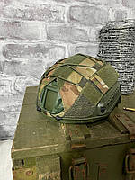 Кавер на шлем FAST TOR-D Multicam, тактический кавер мультикам, военный чехол на шлем, маскировочный кавер RAD
