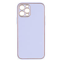 Чехол Leather Case Gold with Frame для Apple iPhone 12 6,1 дюйма Lilac z16-2024