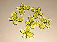 Намистини акрил "Метелики" салатові 30мм 500 грам