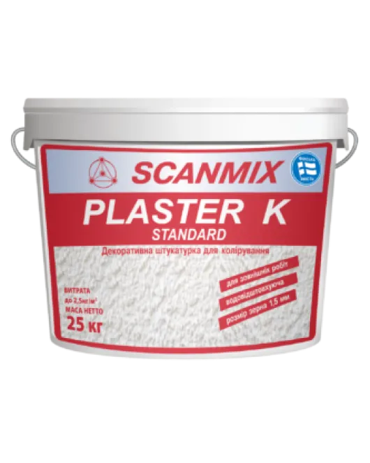 Штукатурка PLASTER K Standart (25 кг) Scanmi