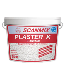 Штукатурка PLASTER K Standart (25 кг) Scanmi