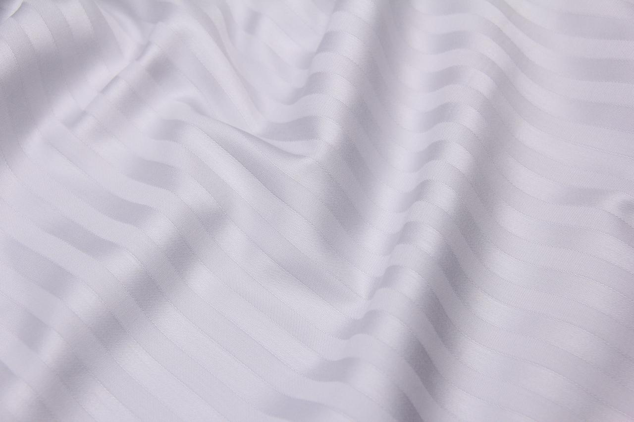 Підковдра Полуторна, страйп-сатин срібного кольору