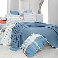 Комплект постельного белья с покрывалом в LUXE ЕВРО размера EVA CARLO MAVI , SAREV