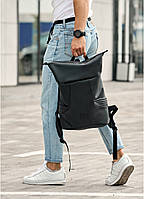 Рюкзак мужской вместительный Wellberry черный, городской спортивный рюкзак для мужчин APEX