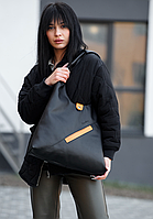 Женская сумка Hobo Черный + бонус кошелек, удобная сумка для девушек APEX