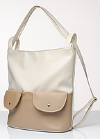 Женский рюкзак ASTI Молочный, стильный рюкзак для девушек, рюкзак из экокожи MIVAX