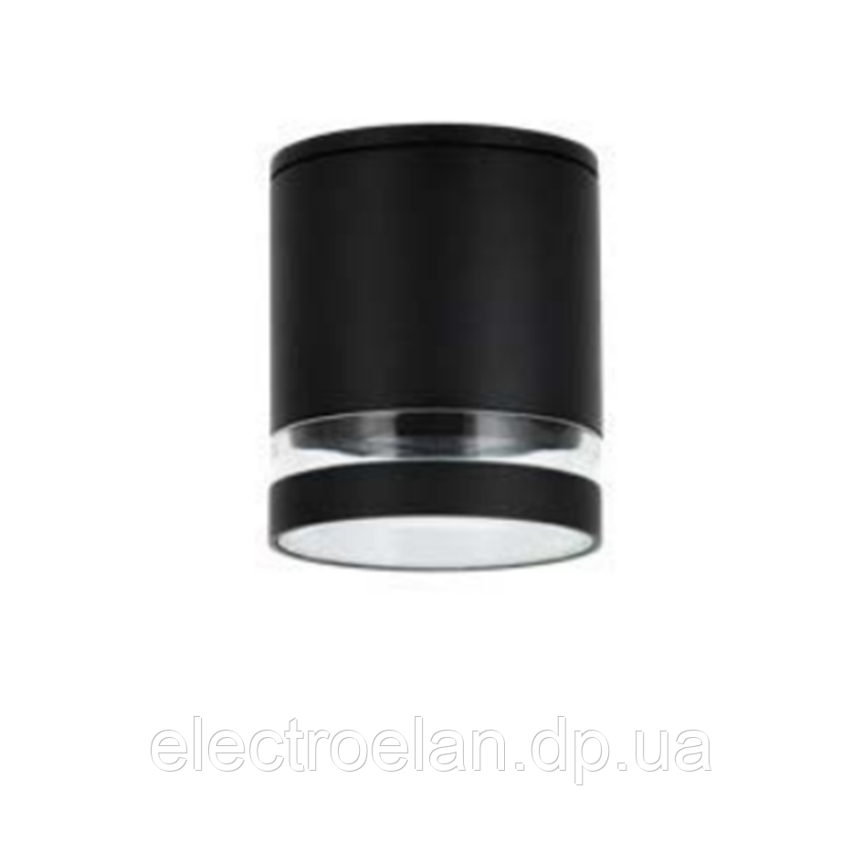 Cвітильник GTV RIVEN, алюміній, 102x120, IP54, MAX.35W, круглий, чорний (OS-RIV102OKG-30)