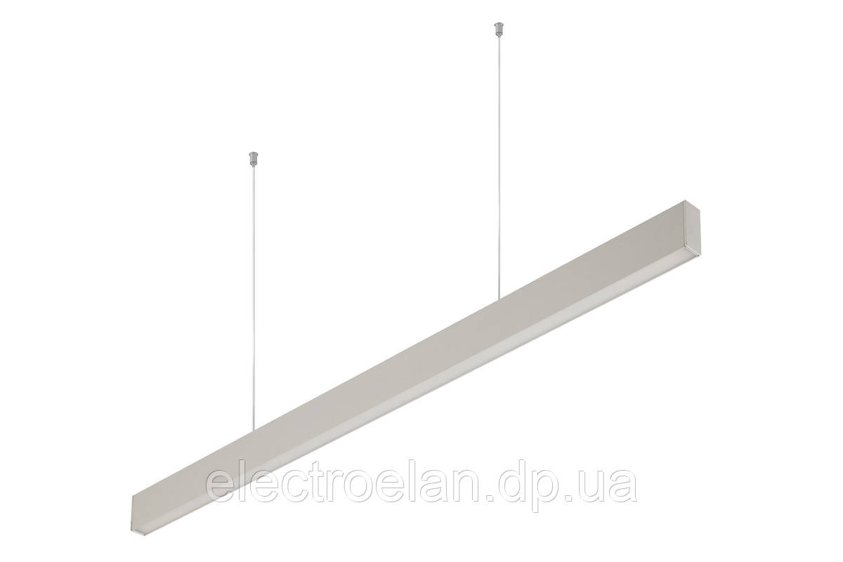 Світильник GTV LIVIA підвісний, 40W, IP20, AL/PC, 4000К, 120см, білий (LD-LIV40WNB-10)