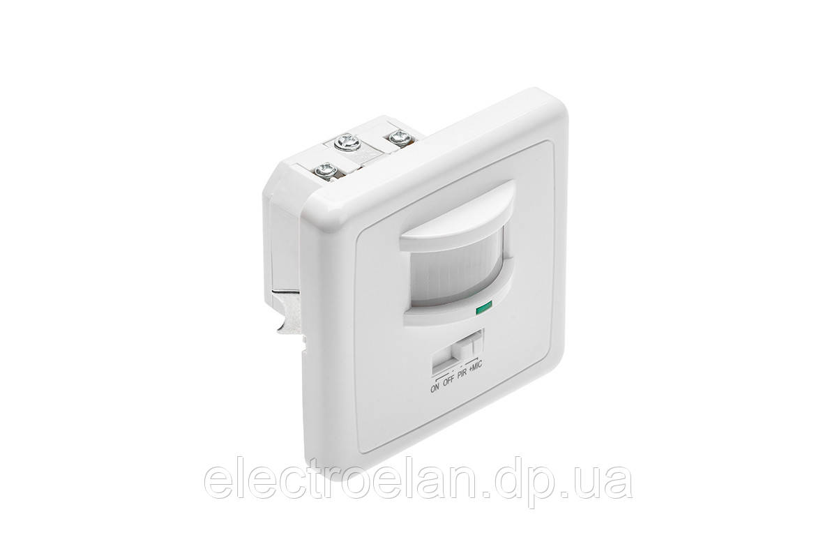 Датчик Руху (Врізний) Cr-4, Min.40W, Ip20, R12М, Працює З Led, Білий Корпус (Cr-Cr4L00-00) GTV