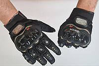 Мото рукавички із захистом PROBIKER.Мото рукавички сенсорні - Pro Biker чорні пробайкер, Велоперчатки із захистом