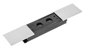 Подовжувач Вбудований Prestino, 2X Роз. Schuko, Usb A+C, Rj45, Hdmi, 1,5 м, Срібний GTV