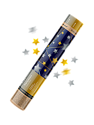 Пневмохлопавка / Хлопавка 011 MAKSEM-МК Зірочки, 30 см