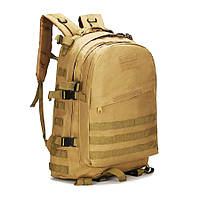 Рюкзак тактический штурмовой укрепленный военный рюкзак для армии песочный цвет Toyvoo Рюкзак тактичний