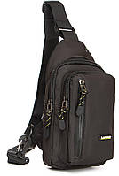 Тканевая мужская сумка Lanpad черная барсетка через плечо для парня Toyvoo Тканинна чоловіча сумка Lanpad