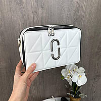 Женская мини сумочка клатч в стиле Mars Jacobs люкс качество каркасная сумка Марк Джейкобс белое Toyvoo Модна
