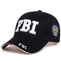 Кепка бейсболка с вышитой надписью FBI ФБР и Полицейский Департамент города Нью-Йорк Police черная