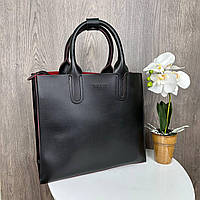 Большая женская сумка на плечо качественная черная для женщины с ручками Toyvoo Велика жіноча сумка на плече