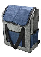Термосумка-рюкзак Stenson Picnic 8010-5 33*17*38 см Синяя z112-2024