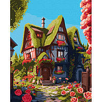 Картина по номерам "Сказочный домик" KHO5112 40х50см Toyvoo Картина за номерами "Казковий будиночок" KHO5112
