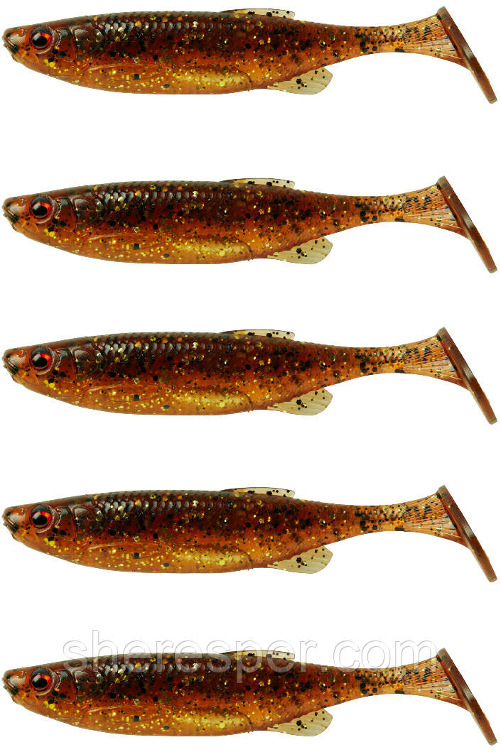 Силікон Savage Gear Fat Minnow T-Tail 90 mm 7.0g Motoroil Uv (5 шт./пач.)
