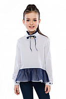 Блуза для девочки Глейдис Suzie белая 140 см