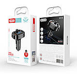 FM-трансмітер XO BCC03 car charger 18W QC 3.0 Колір Чорний, фото 2