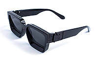 Женские черные очки с пластиковой оправой и черными линзами. Toyvoo Жіночі окуляри чорні з пластиковою оправою