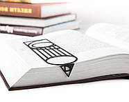 Закладка для книг металева Баухаус I (чорний колір), фото 2