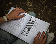 Закладка для книг металева Баухаус I (чорний колір), фото 3