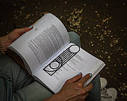 Закладка для книг металева Баухаус I (чорний колір), фото 4