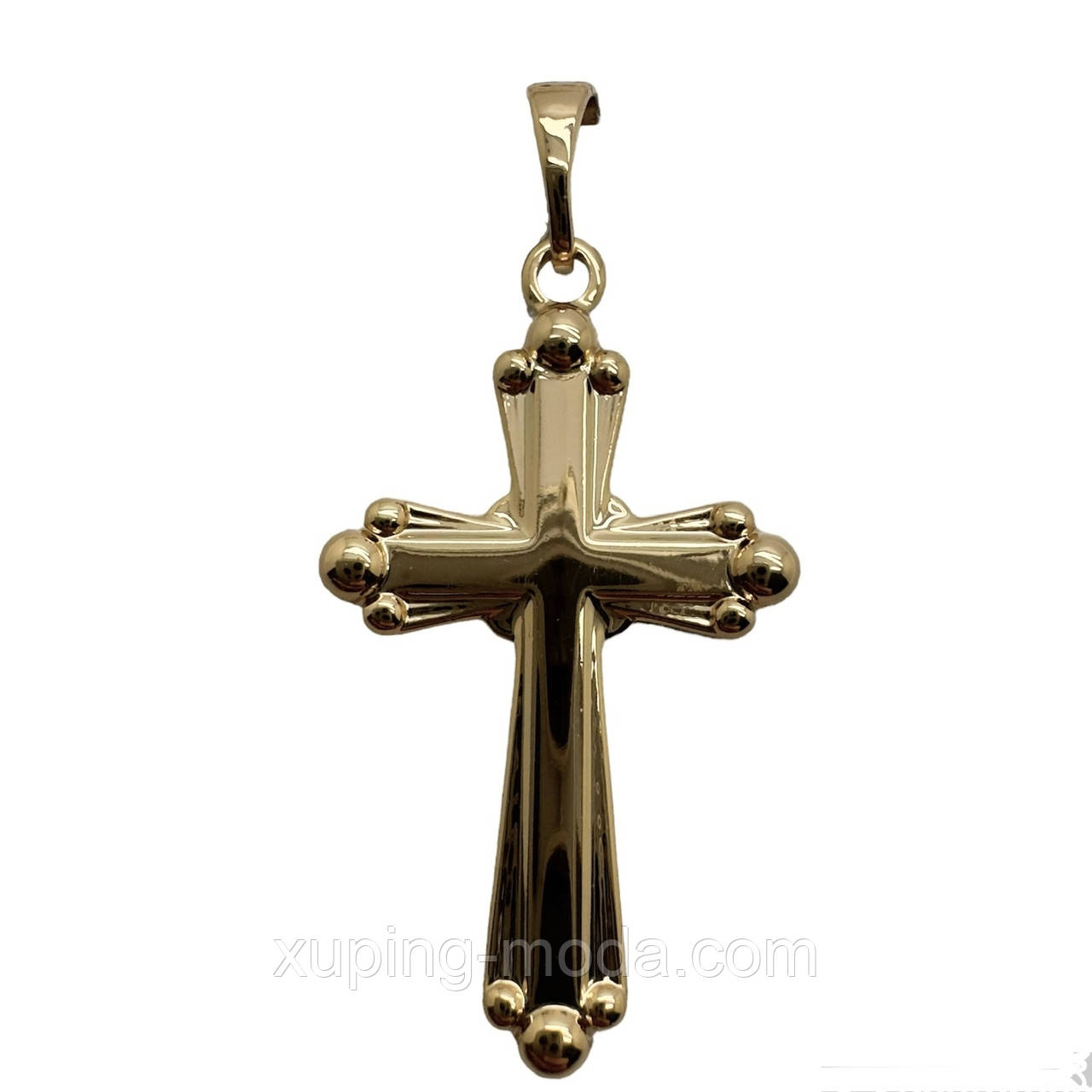 Хрестик xuping. 35х15 мм. 18 к, фото 1