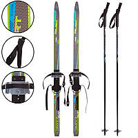 Лыжи беговые в комплекте с палками Zelart SK-0881 (90см)