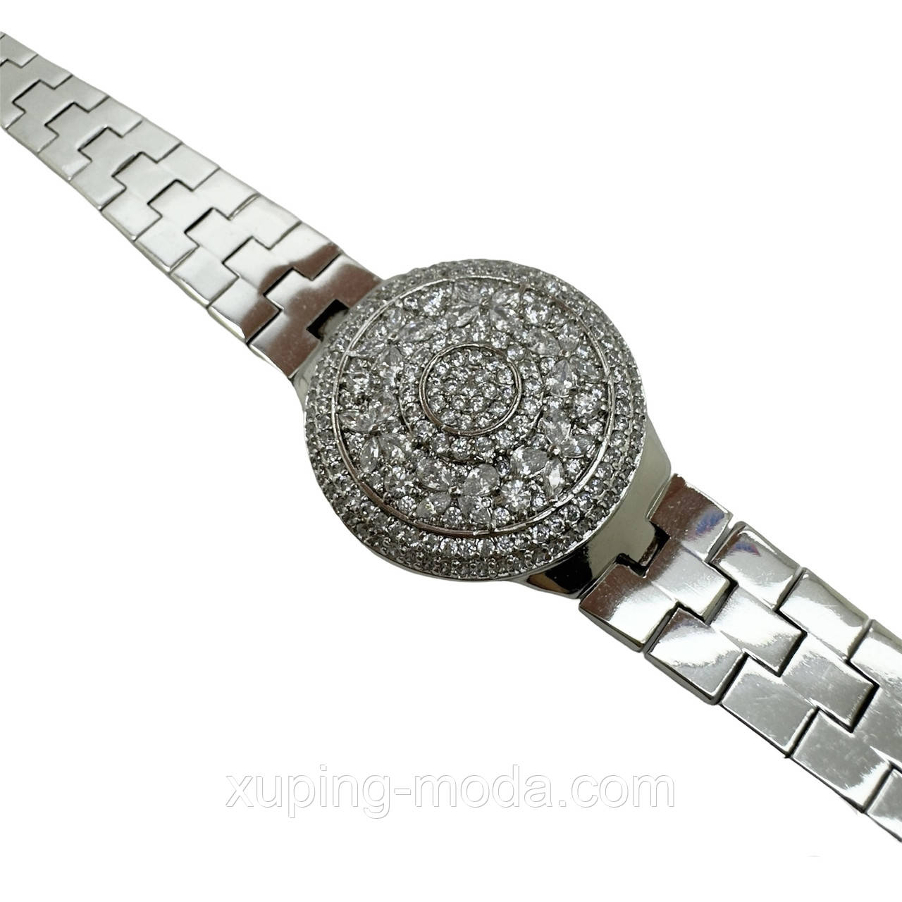 Браслет xuping. 20 см х 30 мм.родій, фото 1