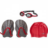 Набор для плавания Speedo TRAINING PACK (очки, весла, шапочка) 919939 L