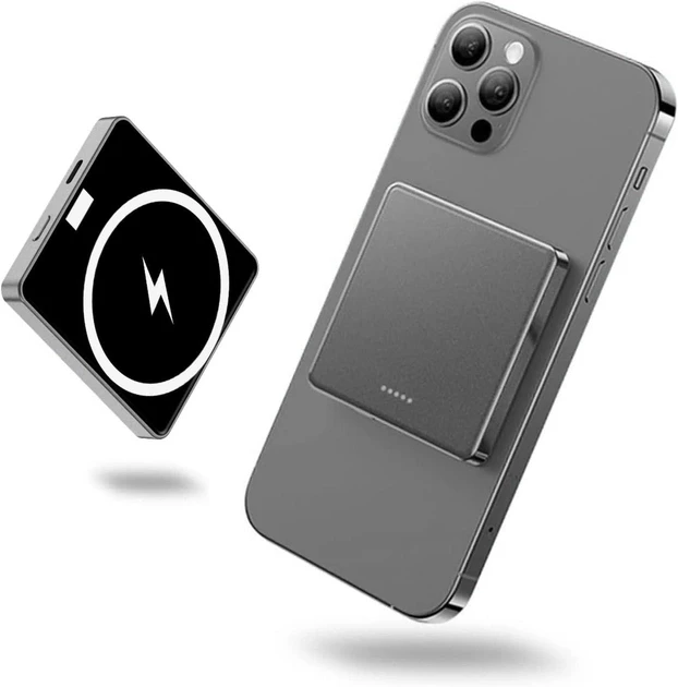 Повербанк із бездротовою зарядкою УМБ MagSafe Wireless Power Bank JYD-PB14 5000mAh 20W Qi15W | Сірий