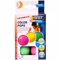 Мячи для настольного тенниса Best Sporting (6шт, кольорові) 231064